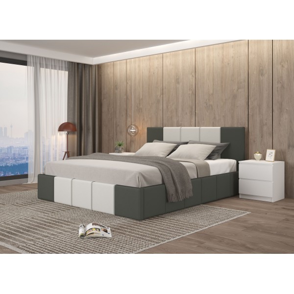 Тапицирана спалня Казабланка 160x200 с повдигащ механизъм и ракла