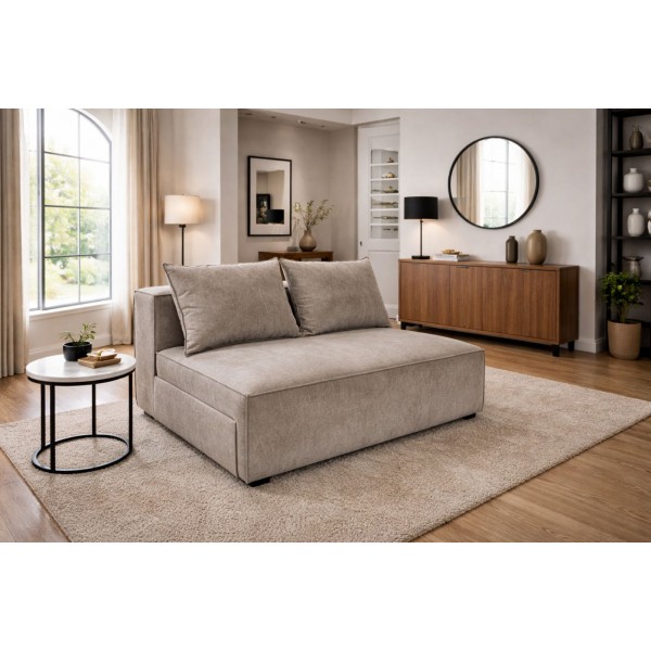 Двоен модул за модулен диван Бианко с механизъм Пума